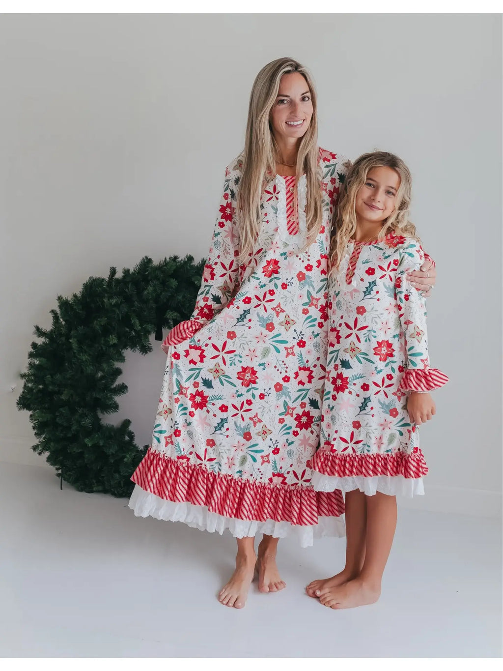 Christmas in July Presale Loungewear Release (red & white candy cane & holly)