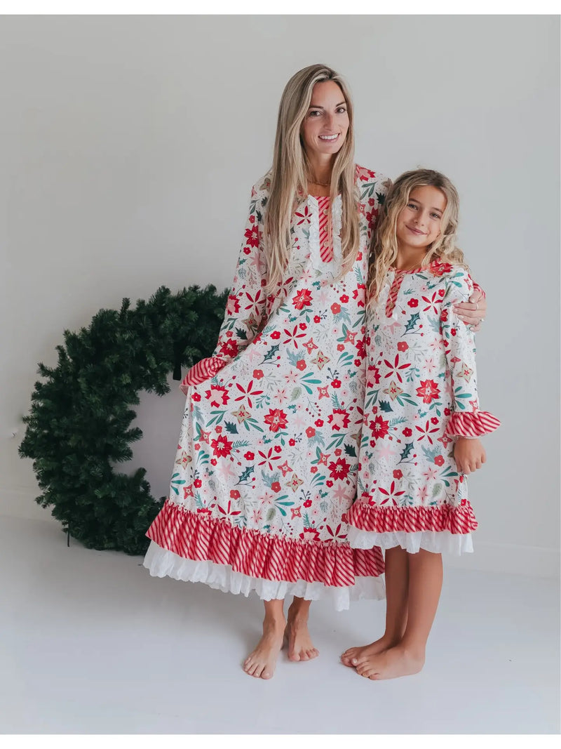Christmas in July Presale Loungewear Release (red & white candy cane & holly)
