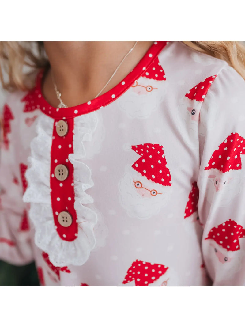 Christmas in July Presale Loungewear Release (pink polka dot Santas)