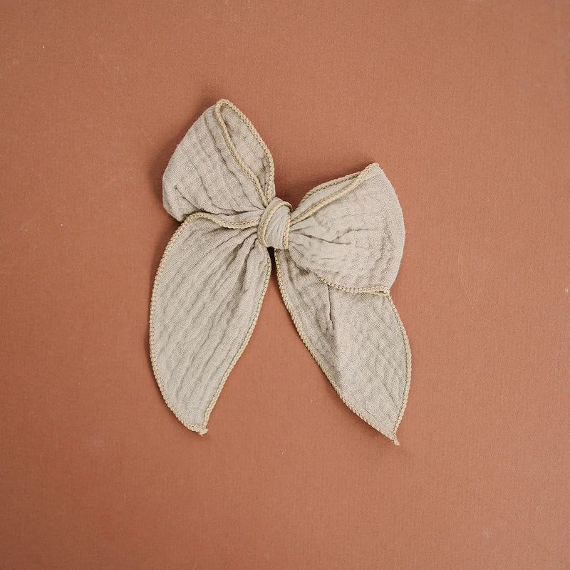 The Autumn Bow Edit (ecru or mustard gauze)