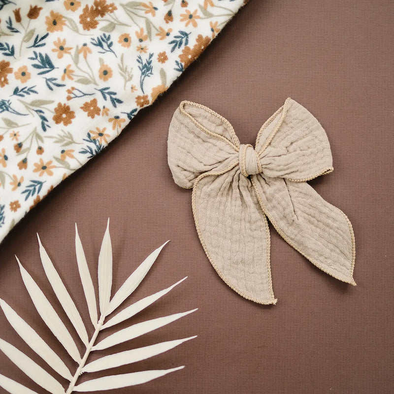 The Autumn Bow Edit (ecru or mustard gauze)