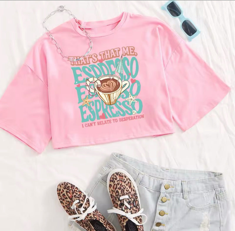 Espresso Cropped Tee