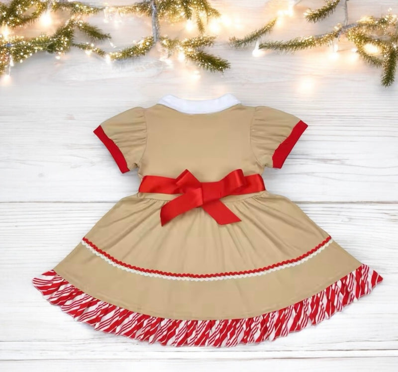 Gingerbread Baby Dress (5T-12Y)