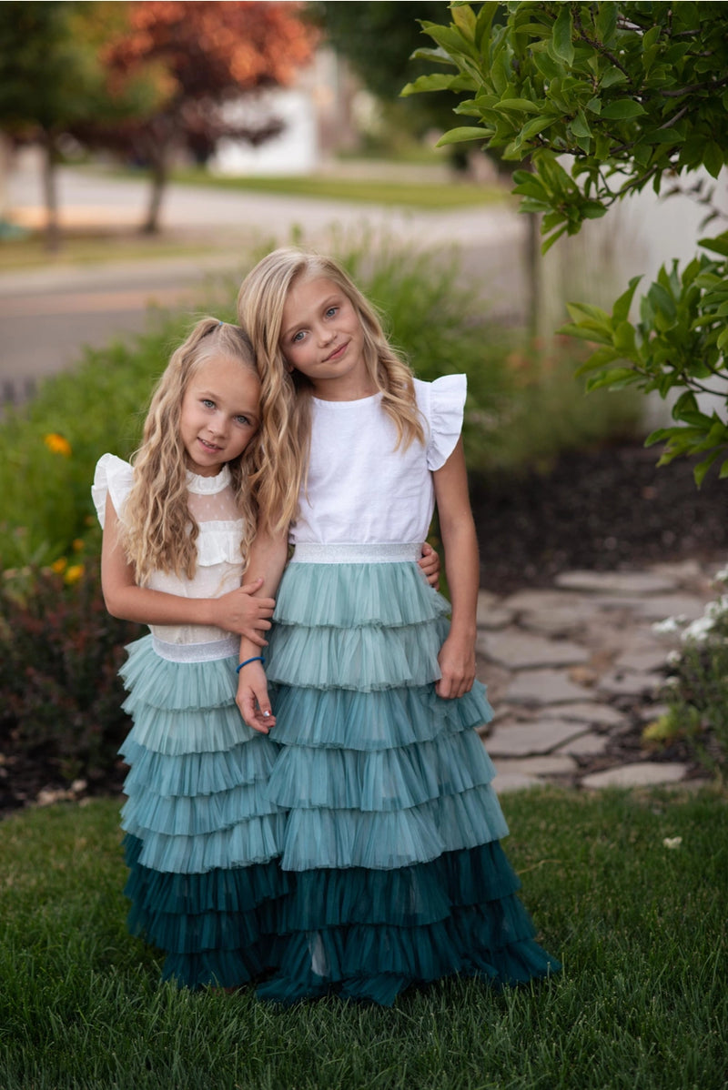 Frosty Forest Tiered Skirt