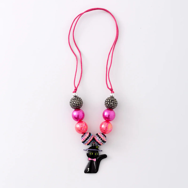 Accessorizing for Autumn Necklace (pink kitty)
