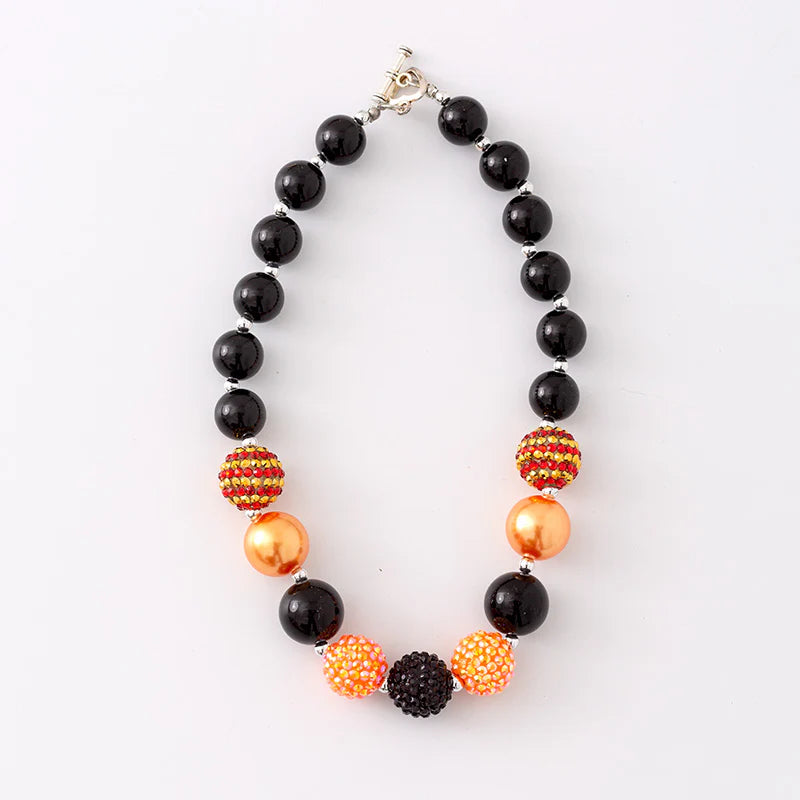 Accessorizing for Autumn Necklace (orange & black)
