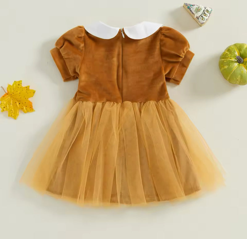 Gingerbread Baby Dress/Romper (newborn-4T)