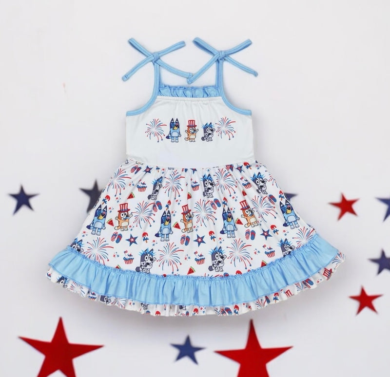 Red, White, and Bluey Dress