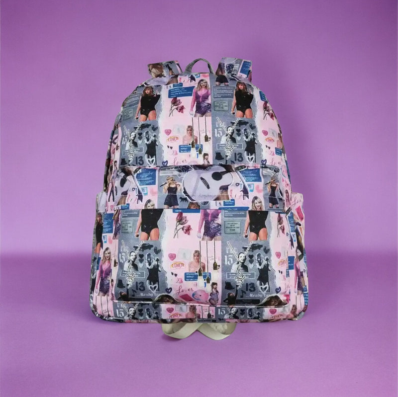 Bejeweled Backpack (purple/gray)