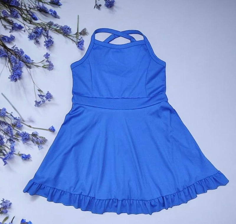 Lulurabbit Active Wear Dress (blue)