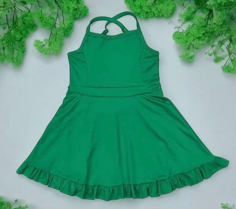 Lulurabbit Active Wear Dress (green)