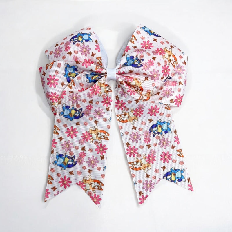 A Bluey Coquette Bow (blue floral)