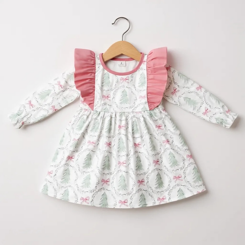 Snow Falling on Cotton Candy Skies Dress (2T-9Y)