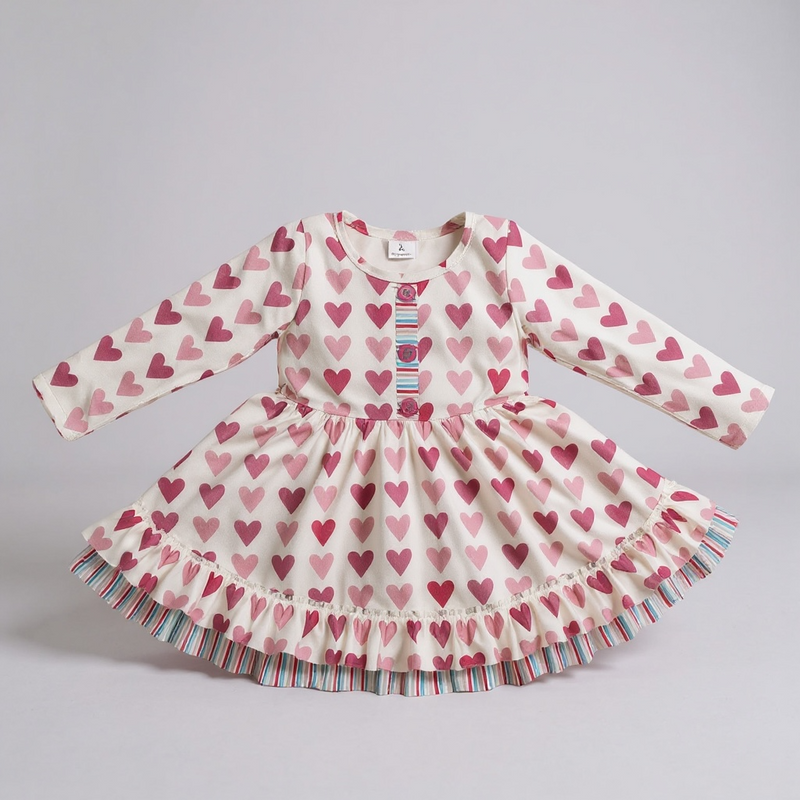 Heartbeat & Happy Feet Twirl Dress