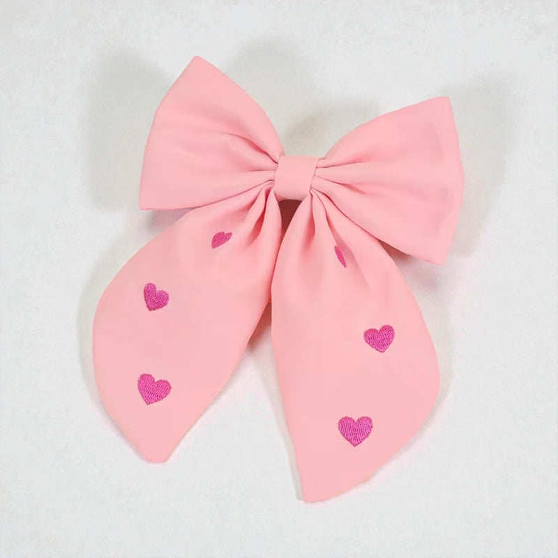 The LRW Hair Accessory Edit (pink cotton heart bow)