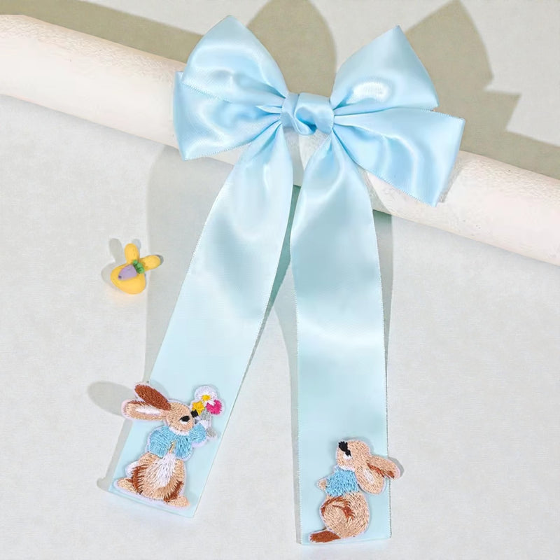The LRW Hair Accessory Edit (blue satin bunny bow)