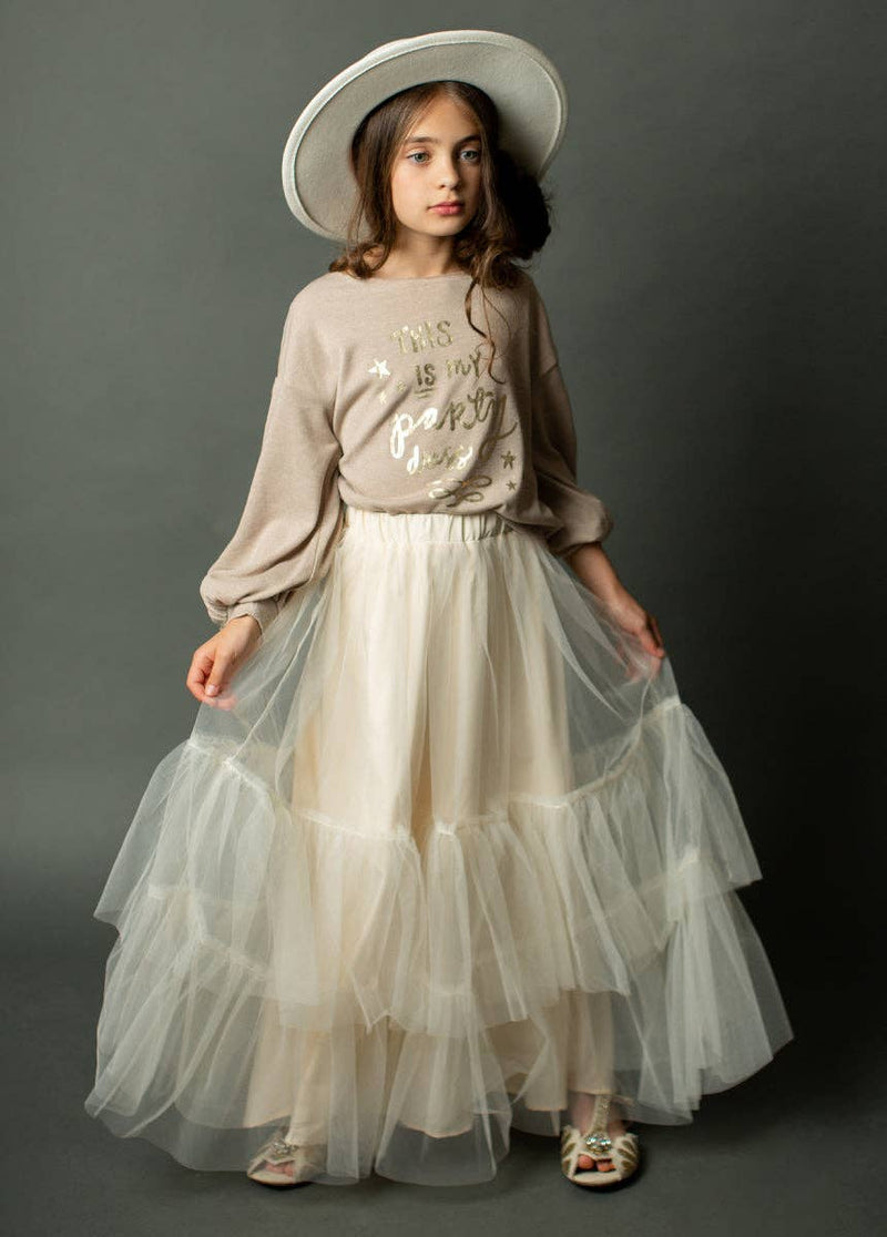 Oatmeal Autumn Skirt