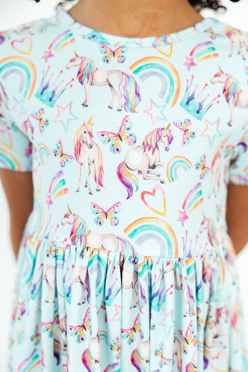 Queen of Unicorns Pocket Twirl Dress