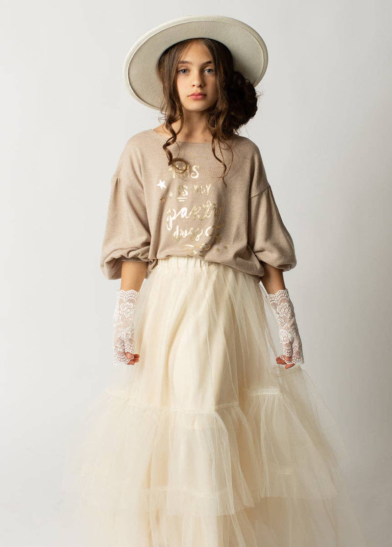 Oatmeal Autumn Skirt
