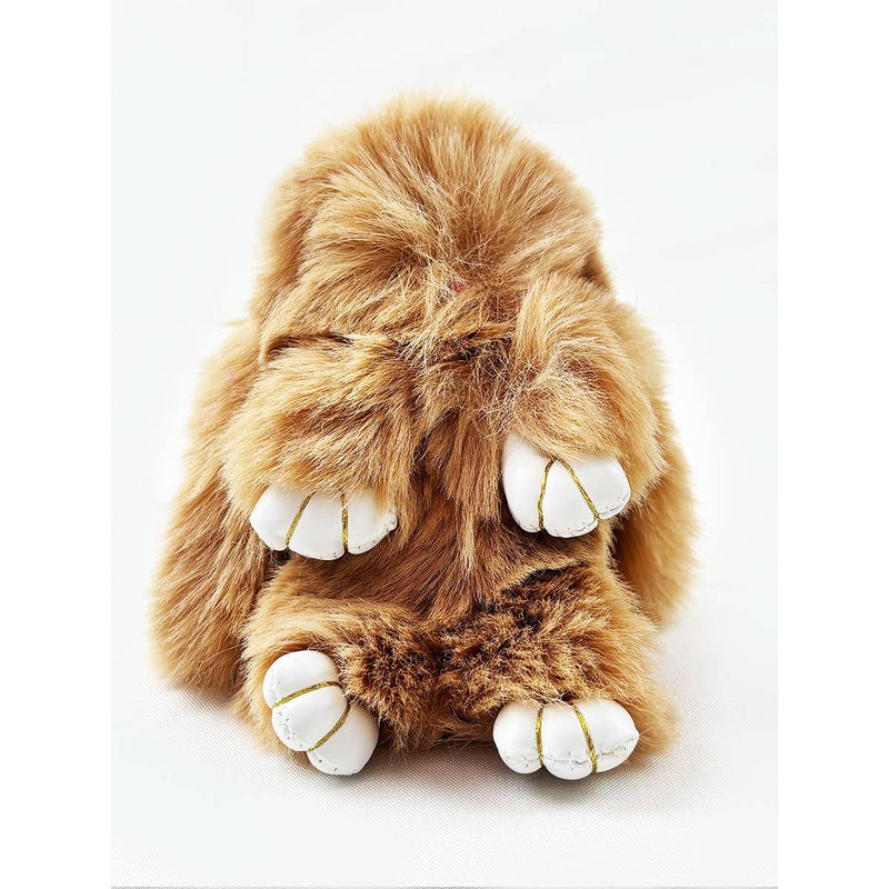 Little Bunny Bag Charms: Fluffy Bunny (brown)