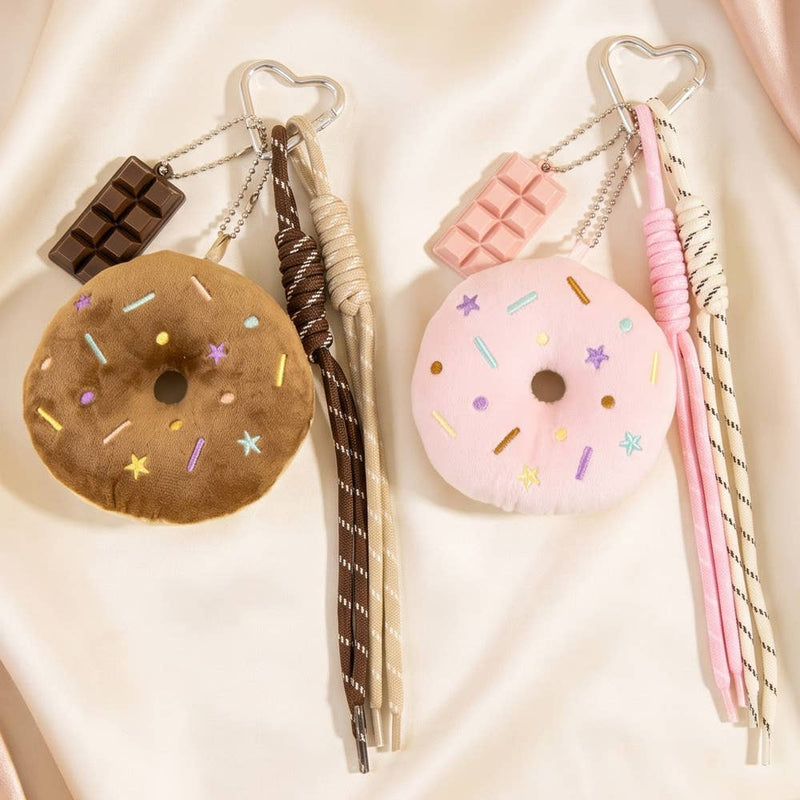 Life is Sweet Donut Bag Charm (pink)