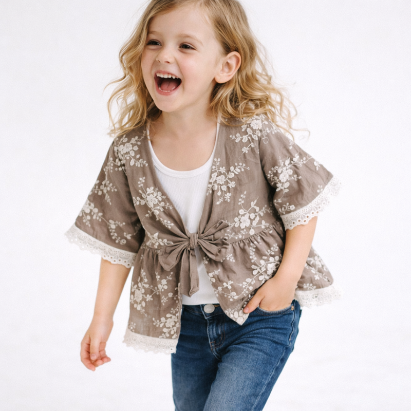 Autumn Whimsy Lace Cardigan