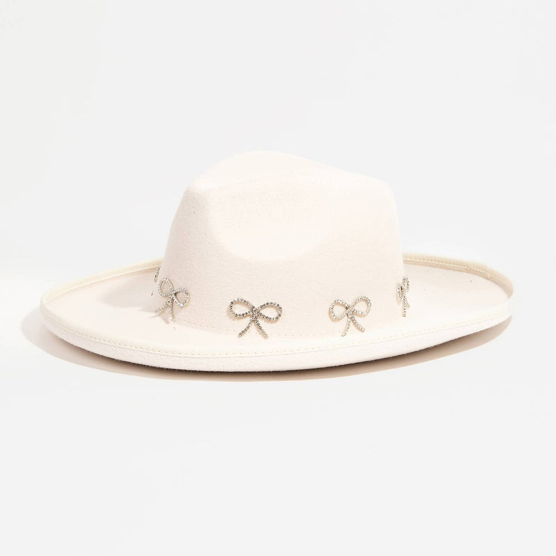 Rhinestone Ribbon Hat