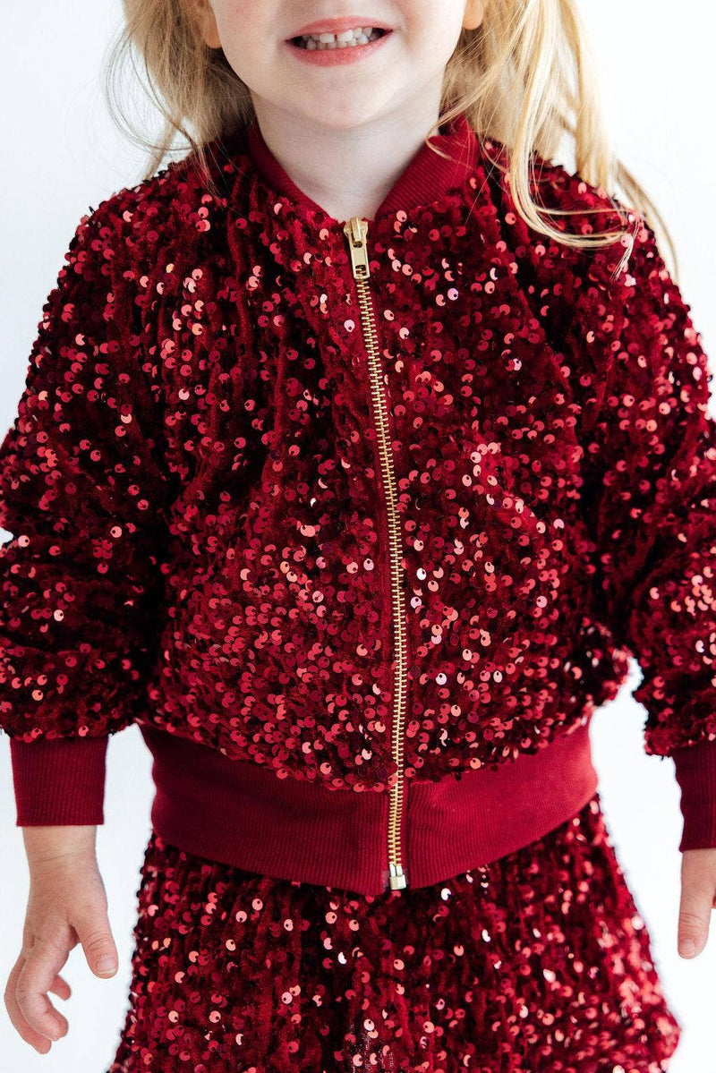 Twinkle & Zip Jacket (cranberry)