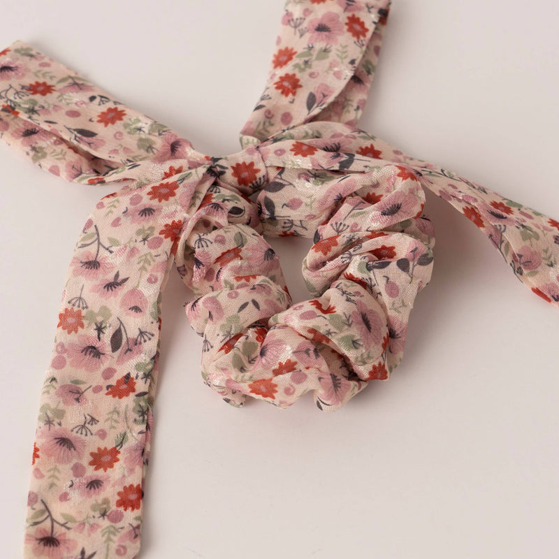 Ditsy Floral Tie Scrunchie