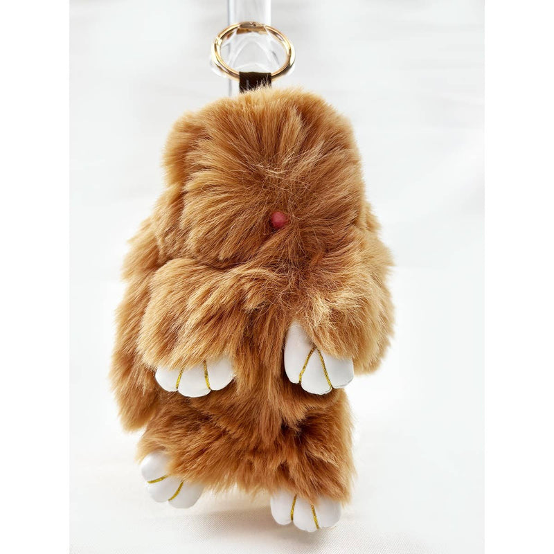 Little Bunny Bag Charms: Fluffy Bunny (brown)
