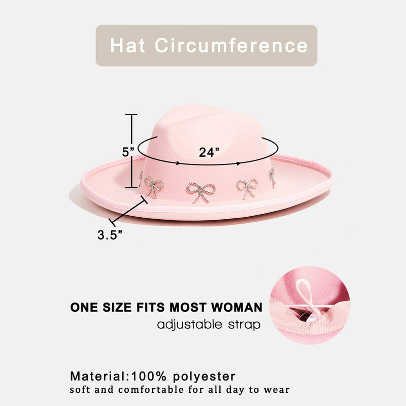 Rhinestone Ribbon Hat