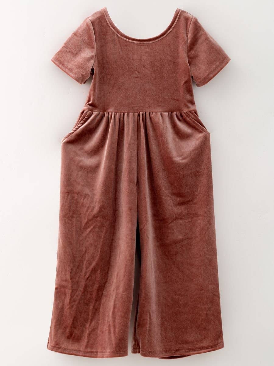 Velvet if you Please Jumpsuit (dusty rose)