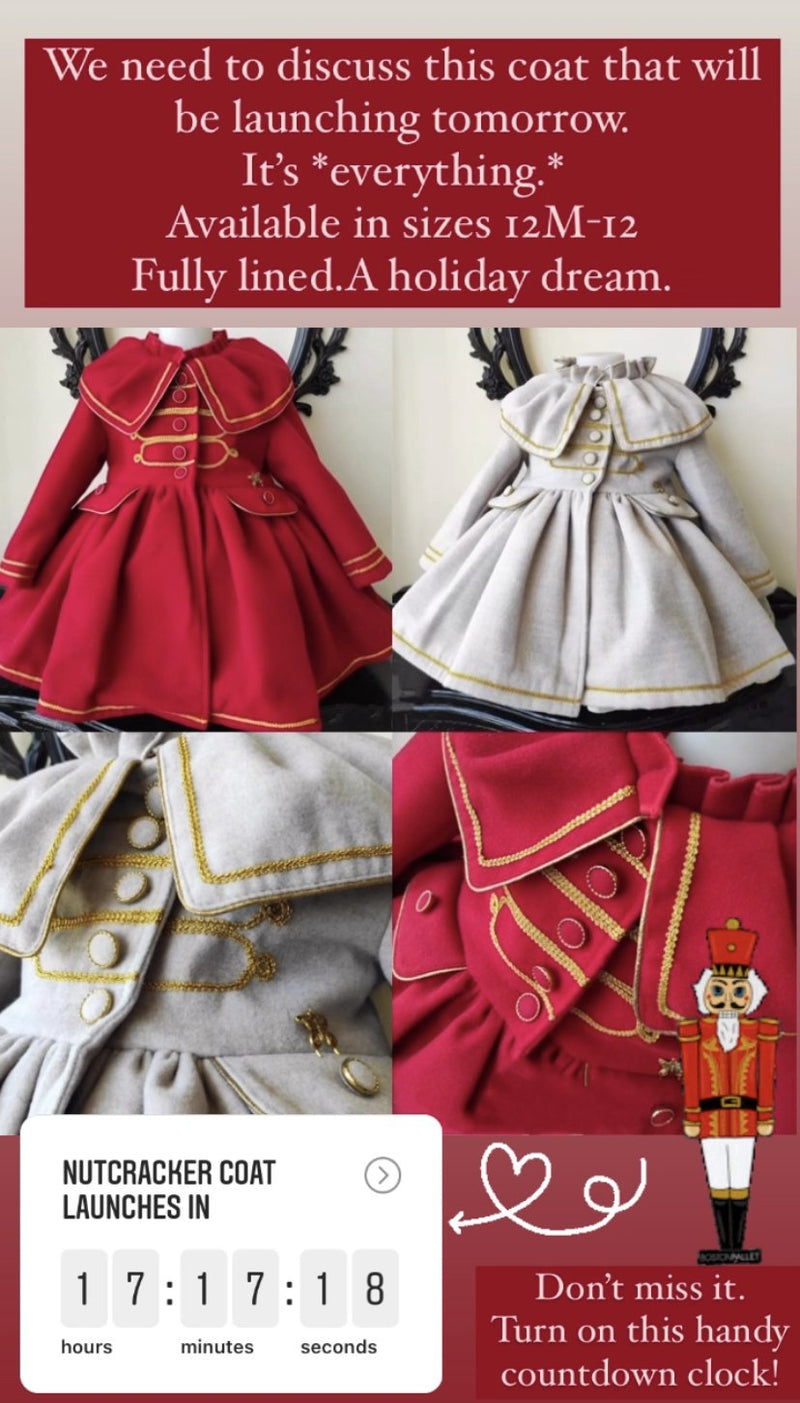 Nutcracker Coat (ice blue)